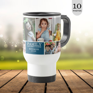 Mug De Voyage 10 photos personnalisées Collage Famille Citation 