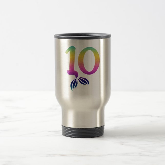 Mug De Voyage 10 poissons modernes (Centre)