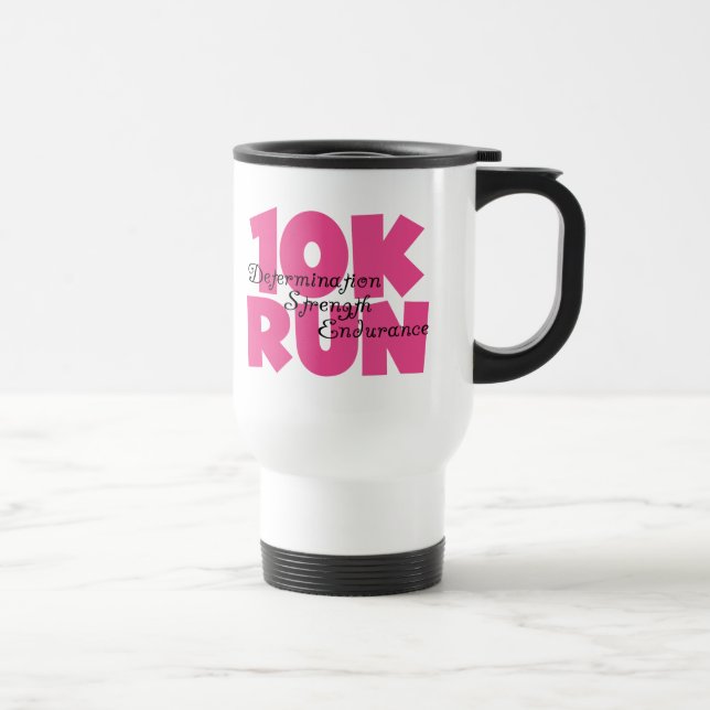Mug De Voyage 10K Run Sport Rose (Droite)