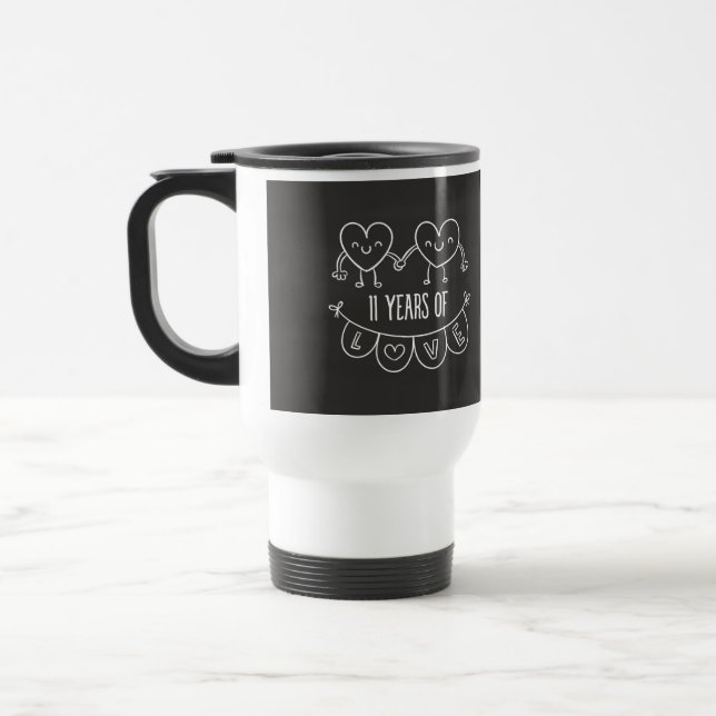 Mug De Voyage 11e Anniversary Poison de Chalk Hearts (Gauche)