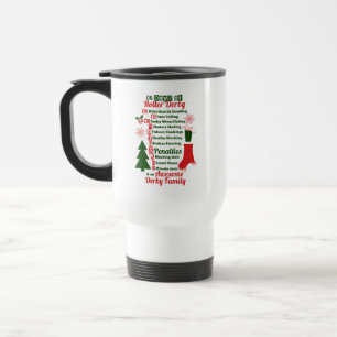Mug De Voyage 12 jours de Noël de Derby de rouleau, patinage de