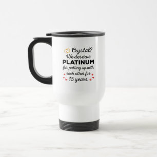 Mug De Voyage 15ème anniversaire du Mariage I - Crystal Funny Co