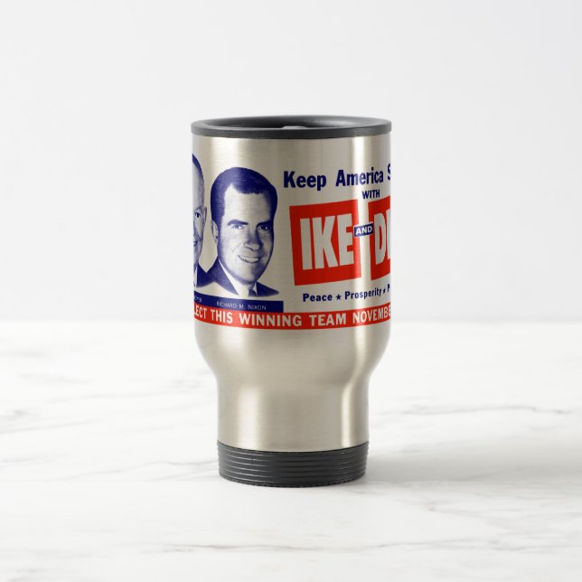 Mug De Voyage 1956 Vote Ike et Dick (Centre)