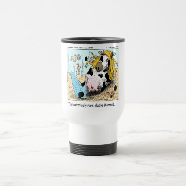Mug De Voyage 1/2 Vache 1/2 Sirène Moomaid Drôle (Centre)