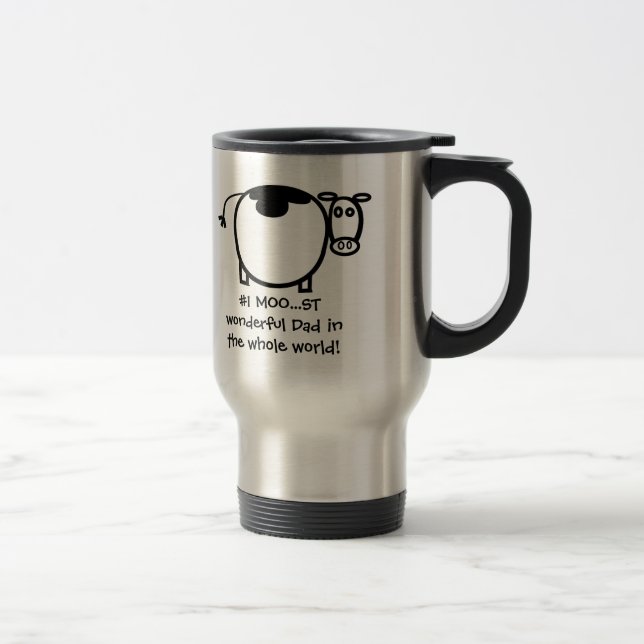 Mug De Voyage #1 Moo...st merveilleux père - Cus... - Customisé (Droit)