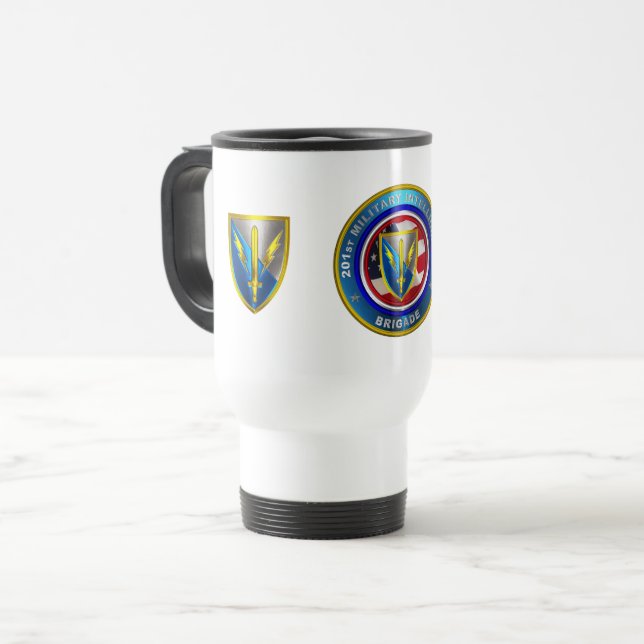 Mug De Voyage 201e Brigade de renseignement militaire expédition (Devant gauche)
