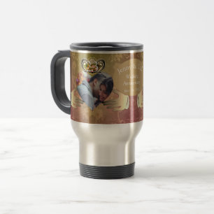 Mug De Voyage 23e anniversaire du Mariage Topaz Claddagh 