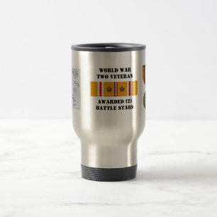MUG DE VOYAGE 2 ÉTOILES DE BATAILLE / VETERAN DE LA SECONDE GUE