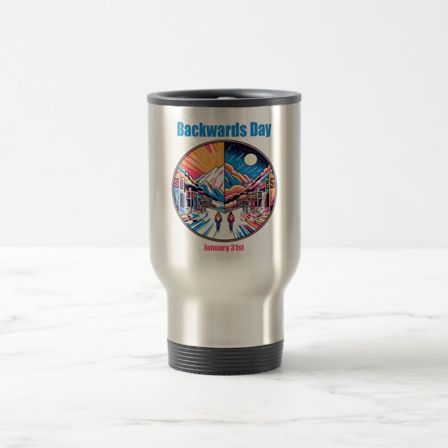 Mug De Voyage 31 janvier - Jour en arrière (Centre)
