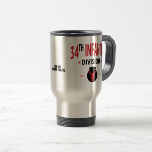Mug De Voyage 34e division d'infanterie personnalisable