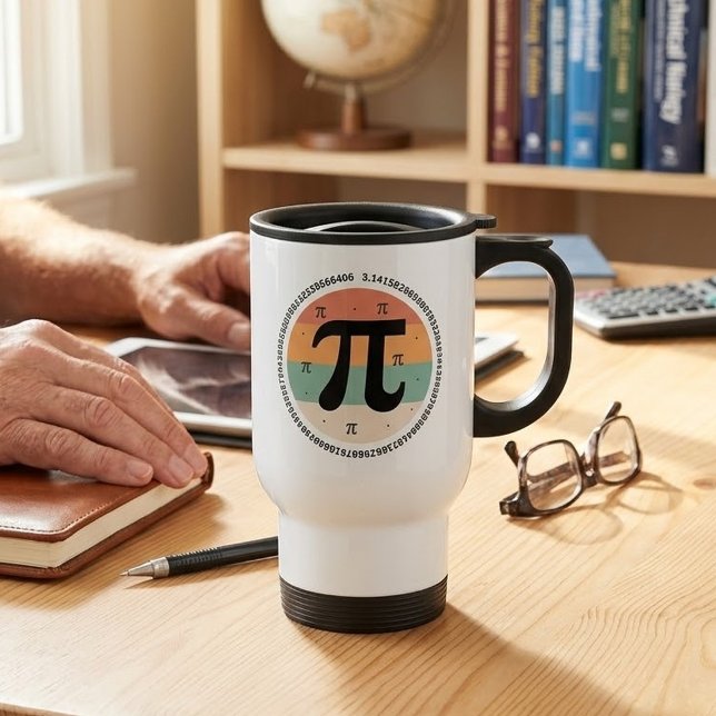 Mug De Voyage 3.14 Conception de la Journée nationale Pi - Idée  (Créateur téléchargé)