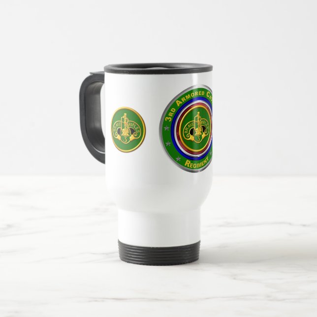 Mug De Voyage 3e régiment de cavalerie blindée (Devant gauche)