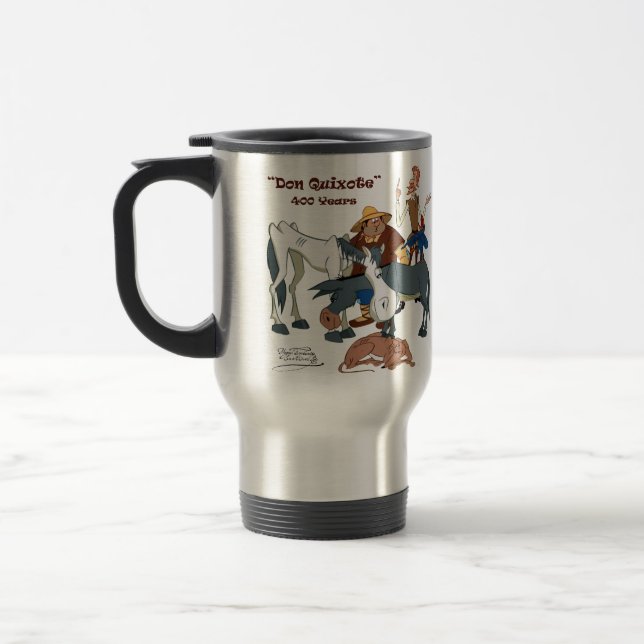 Mug De Voyage 400 ans de @QUIXOTEdotTV de Don don Quichotte (Gauche)