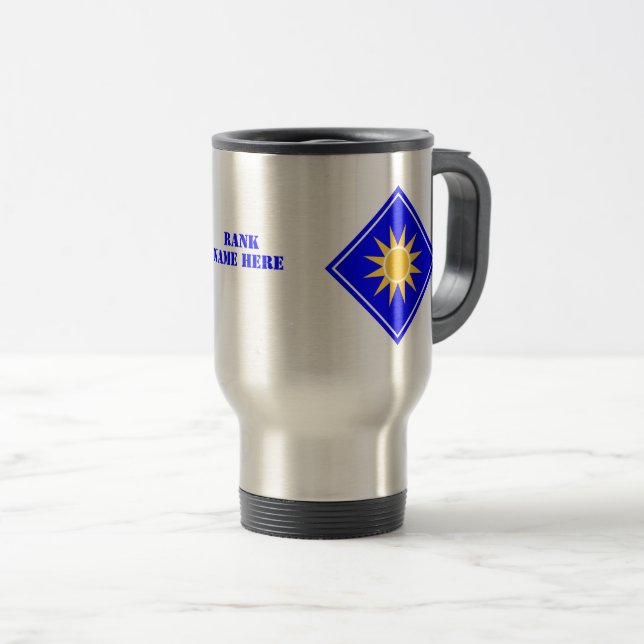Mug De Voyage 40e division d'infanterie Militaire américain (Devant droit)