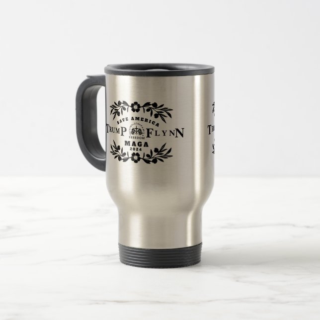 Mug De Voyage 47 Trump Flynn 2024 (Devant gauche)