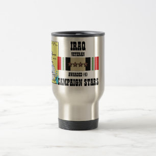 MUG DE VOYAGE 4 ÉTOILES DE CAMPAGNE VÉTÉRAN IRAKIEN