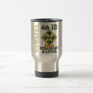 Mug De Voyage 4ème Vétéran du Vietnam de Division d'infanteri