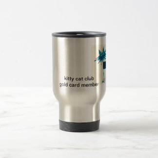 Mug De Voyage 4X6 spikecat, membre de carte de clubgold de chat
