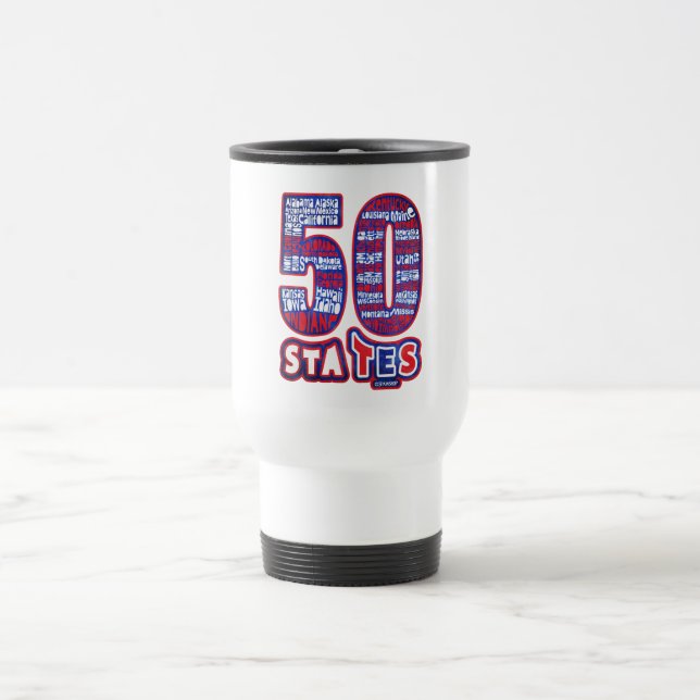 MUG DE VOYAGE 50 STATES UTILISE (Centre)