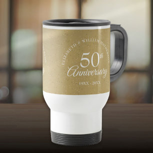 Mug De Voyage 50e anniversaire de mariage noces d'or Confetti de