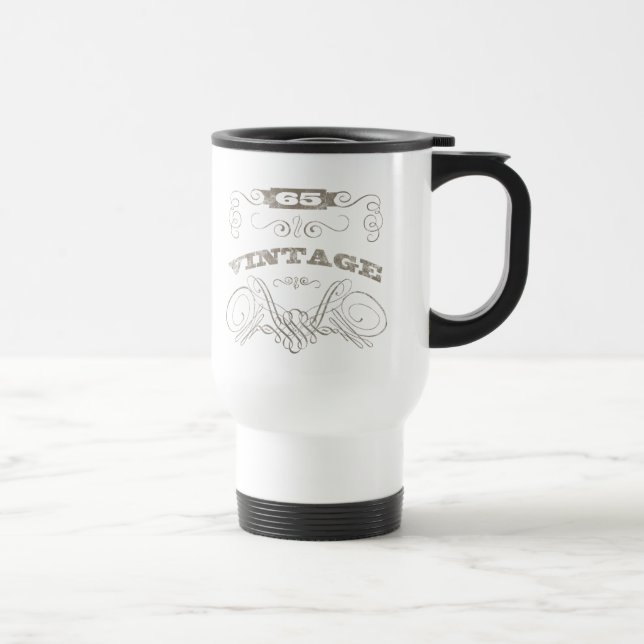 Mug De Voyage 65e anniversaire vintage (Droite)