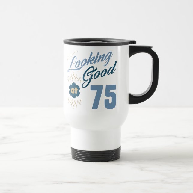 Mug De Voyage 75e anniversaire à l'air bon (Droite)