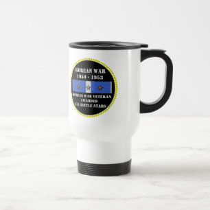 MUG DE VOYAGE 7 ÉTOILES DE BATAILLE VÉTÉRAN DE GUERRE CORÉENNE