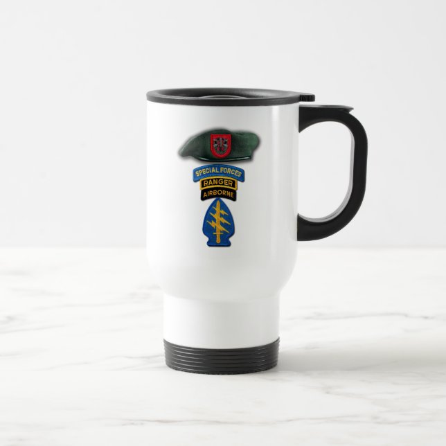 Mug De Voyage 7e Batterie des Bérets verts des forces spéciales (Droite)