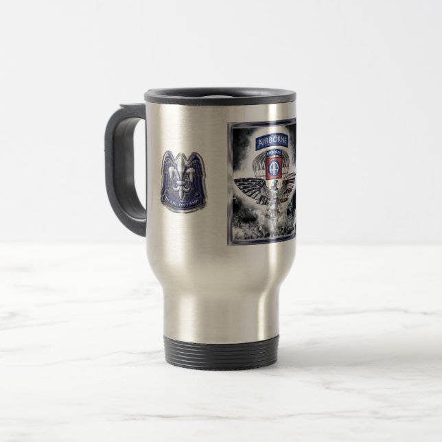 Mug De Voyage 82e division aéroportée Fort Bragg (Devant gauche)