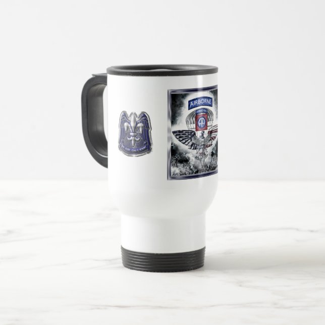 Mug De Voyage 82e division aéroportée Fort Bragg (Devant gauche)