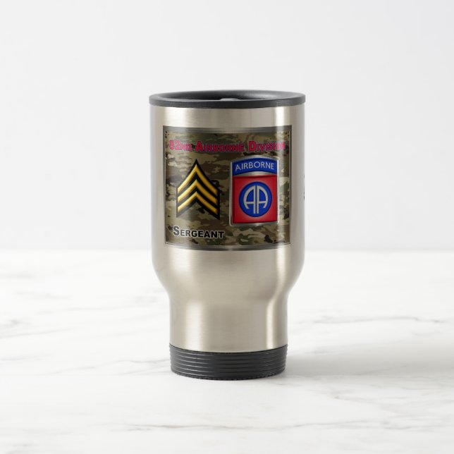 Mug De Voyage 82e sergent de division aéroportée (Centre)