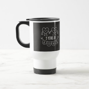 Mug De Voyage 9e Anniversary Poison de Chalk Hearts