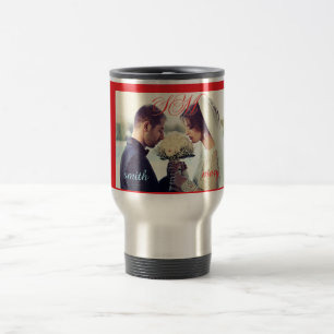 Mug De Voyage À jamais vôtre – Photo de mariage personnalisée po