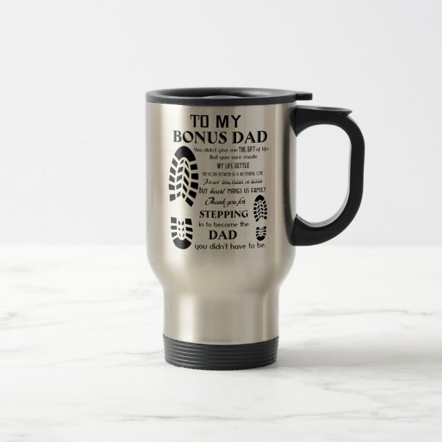 Mug De Voyage À Mon Bonus Papa, Cadeau Fête des pères, Cadeau Po (Droit)