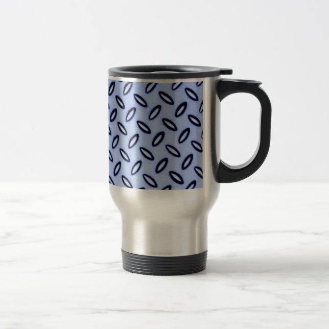 Mug de voyage à motif bleu (Droit)