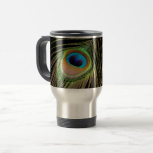 Mug de voyage à plume de paon