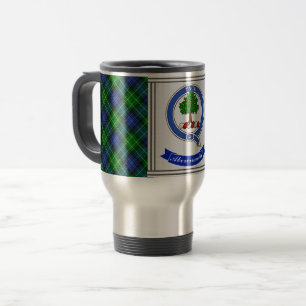 Mug De Voyage Abercrombie Clan Badge & Tartan Personnalisé