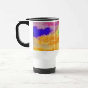 Mug De Voyage Abrégé sur coloré aquarelle