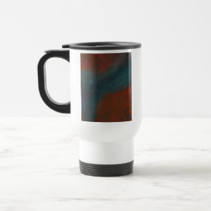 Mug De Voyage Abstrait 1 : rouges et bleus