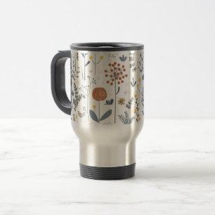 Mug De Voyage Abstrait moderne Floral sans couture Motif