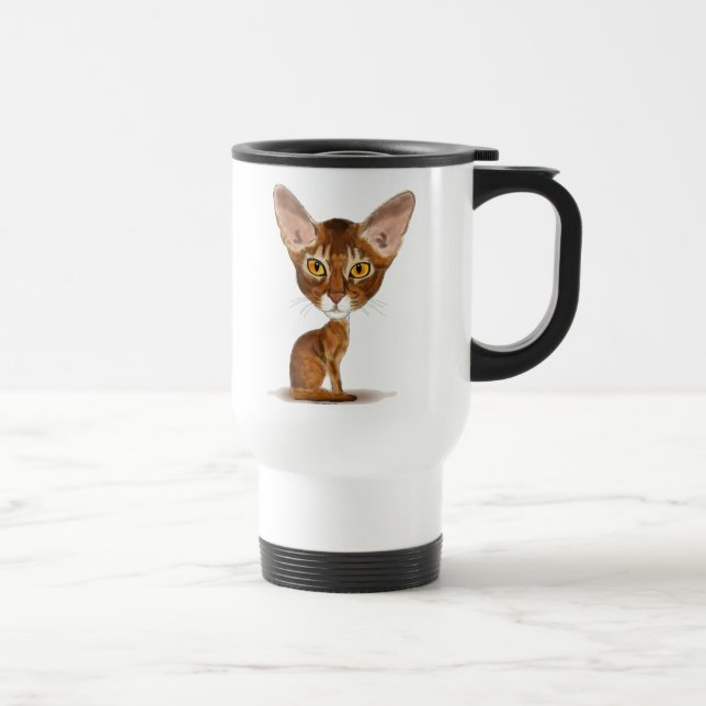 Mug De Voyage Abyssinien de caricature (Droite)