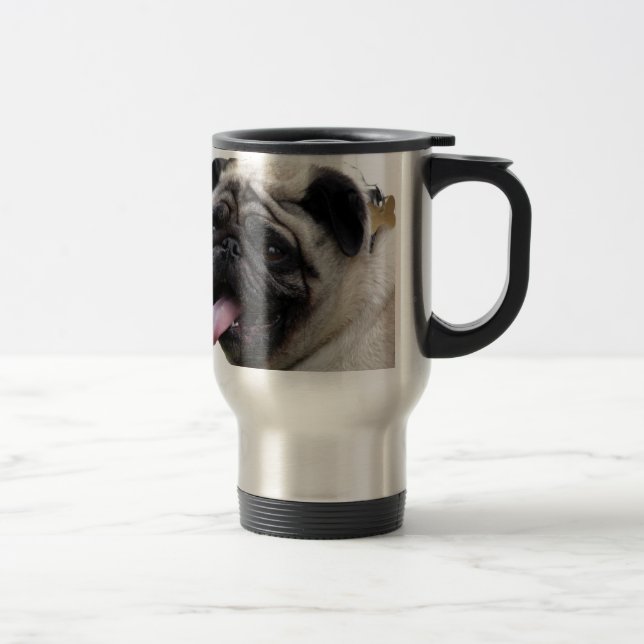 Mug De Voyage Accessoires photo Carlin blanc main, ajouter des n (Droit)