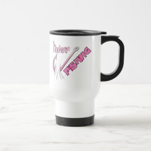 Mug De Voyage Accroché sur pêcher le crochet rose