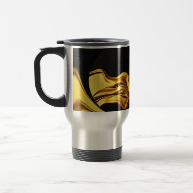 Mug De Voyage  Achempong Opulent Liquid Gold Black Monochrome C (Gauche)