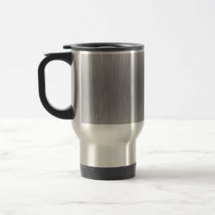 Mug De Voyage Acier inoxydable en aluminium balayé texturisé