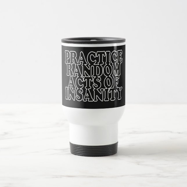 Mug De Voyage Actes aléatoires de folie (Centre)