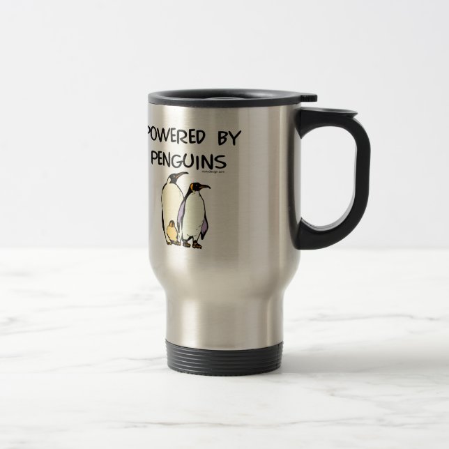 Mug De Voyage Actionné par des pingouins (Droit)