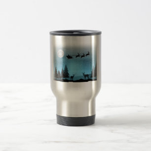 Mug De Voyage Adorable Rindeer La Nuit