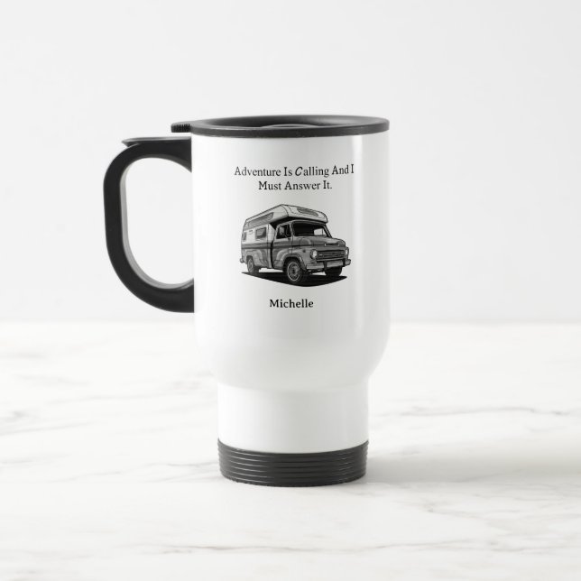 Mug De Voyage Adventure Is Calling I Must Answer Explore Outdoor (Gauche)