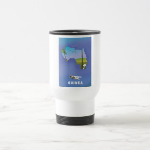 Mug De Voyage Affiche de ski en Guinée Afrique du Sud.